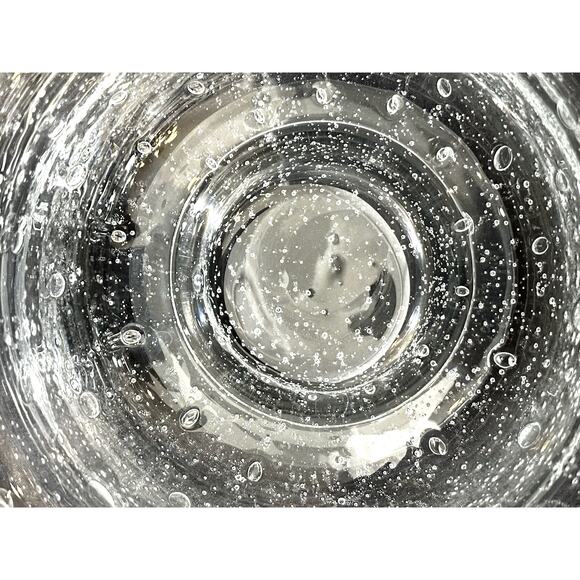 Handblown Bubble Seeded Footed Glass Bowl Vintage 1950's 8"-Excellent Mint! - Picture 5 of 10